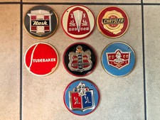 1950's Wheaties Cereal Prize Premium Tin Car Emblem Auto Badge Lot of 7 Vintage 