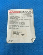 Gish Biomedical Inc. EC2140S, 1/4 x 3/8 Reducing Connector
