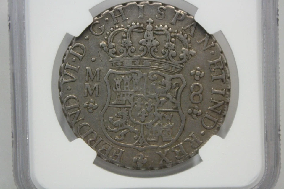1759 MO MM MEXICO Silver 8Reals KM-104.2 NGC XF40 #7001 - Image 4 of 4