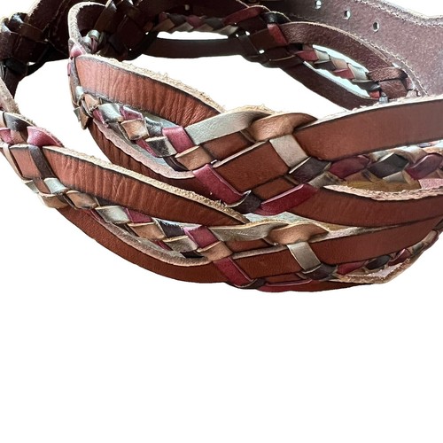Fossil Brown Braided Leather Belt B43A | eBay display picture 2