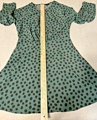 Who What Wear Green Polka Dot Print 3/4 Sleeve Mini Dress Size Medium NEW | eBay Who What Wear Green Polka Dot Print 3/4 Sleeve Mini Dress Size Medium NEW | eBay