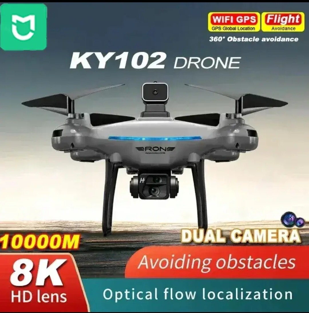 8K HD Dual Camera Drone with 360 Obstacle Avoidance & Optical Flow-image