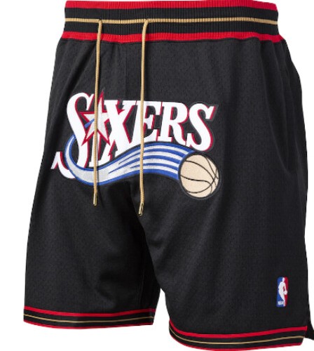 PANTALONCINI/SHORTS ADULTO CON TASCHE-BASKET-NBA-PHILADELPHIA  SIXERS-IVERSON | eBay