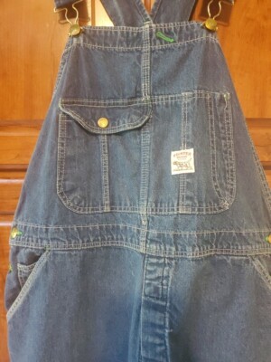 VTG POINTER BRAND Denim Carpenter Bib Overalls RN 14916 38
