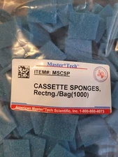 MasterTech MS-CSP Cassette Sponges, Rectangular, Bag of 1000 – Histology Lab...