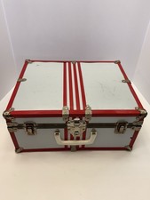 Vintage 1940  s-1950  s Chicago Skate Co. Red/White Roller Skate Case SEE DETAILS