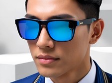 UV Protective Safety Sunglasses Light Sport Work Eyewear Square Polarized Lens