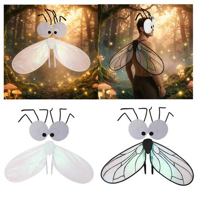 Fliegenflügel und Maske Set Zubehör Neuheit Brille Stirnband für Geburtstag