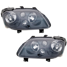 Scheinwerfer Set für VW Caddy Touran -2008 Schwarz Halogen H7 LWR Motor