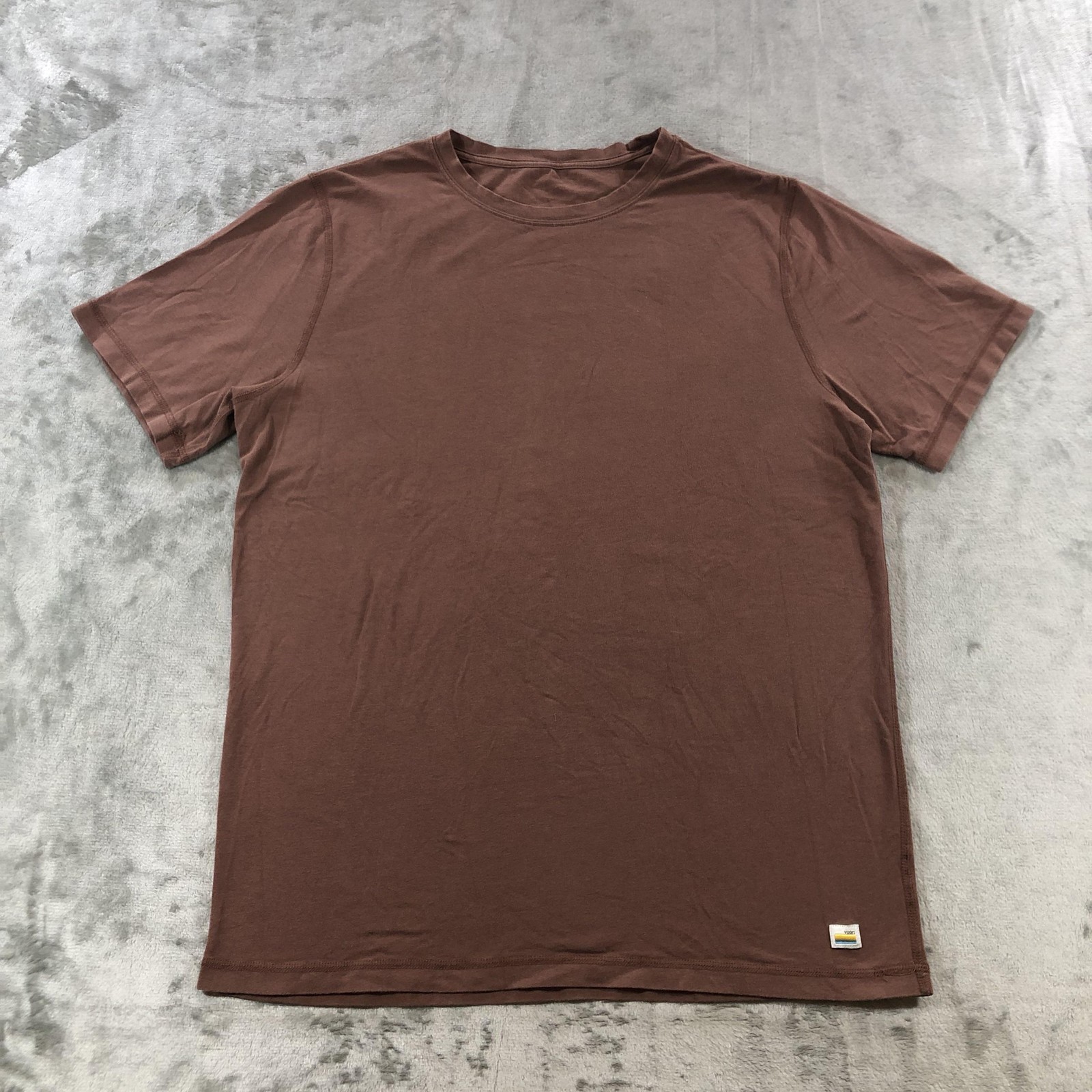 Vuori Shirt Mens Large Brown Solid Basic Tee Insp… - image 1