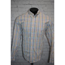 J Crew Dress Shirt Flex Washed Mens Size XL Slim Fit Blue Pink Plaids