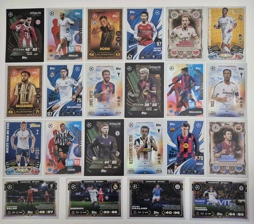 30% OFF! 2025-26 Match Attax UEFA Individual Special Foil Cards - Messi Ronaldo