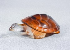 ⚜️ MARIE CLAUDE LALIQUE TURTLE CAROLINE CRYSTAL GLASS FRANCE SCULPTURE