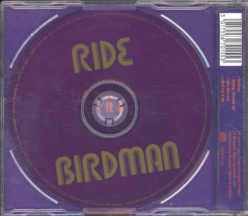 Ride Birdman CD UK Creation 1994 Single CRESCD155 - Bild 2 von 2