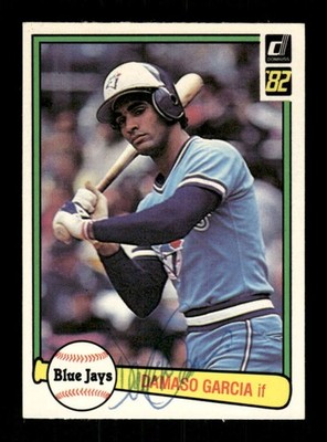 1982 Donruss #479 Damaso Garcia signed autograph  clean ballpoint EAA1 BXCP71