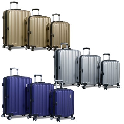 Dejuno Camden Hardside 3-piece Expandable Spinner Luggage Set