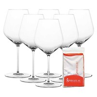 Spiegelau Hi-Lite Burgunderglas 734 Ml 6Er Set Aus Kristallglas + Poliertuch