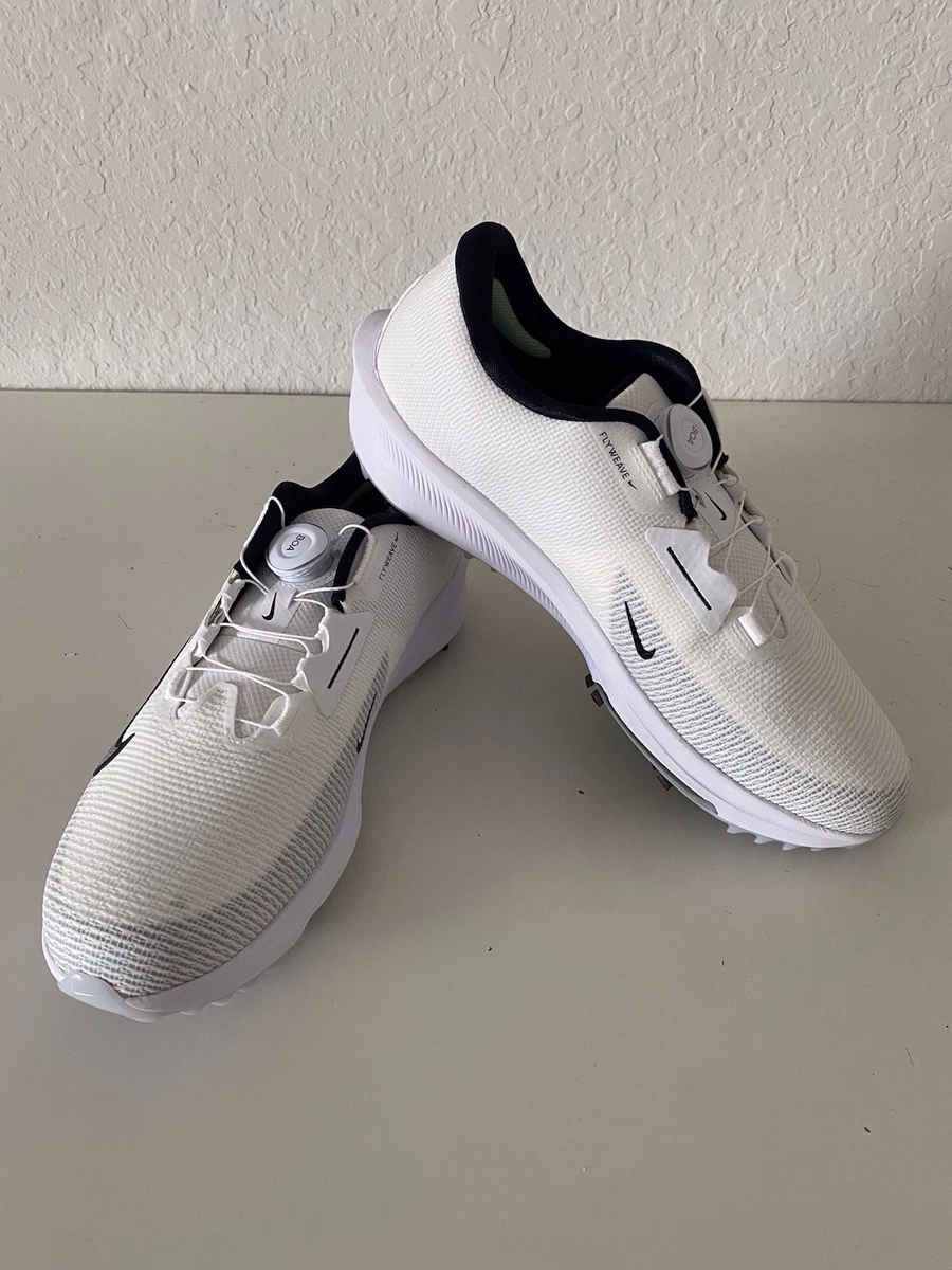 Size 9,10- Nike Infinity Tour BOA 2 Golf Wide White Pure Platinum FN6730 100 New Nike Infinity Tour BOA 2 Golf Wide White Pure Platinum Green  main image 4