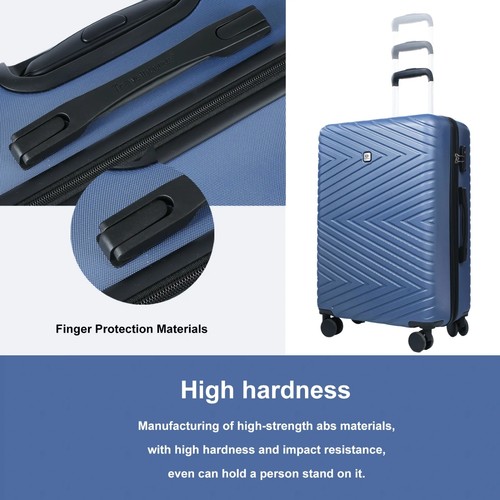 Travelhouse 4 Piece Hardshell Luggage Set Hardside Lightweight… at eBay