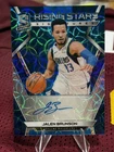 Jalen Brunson Rookie Auto /60 2018-19 Blue Scope Rising Stars Signatures Rookie
