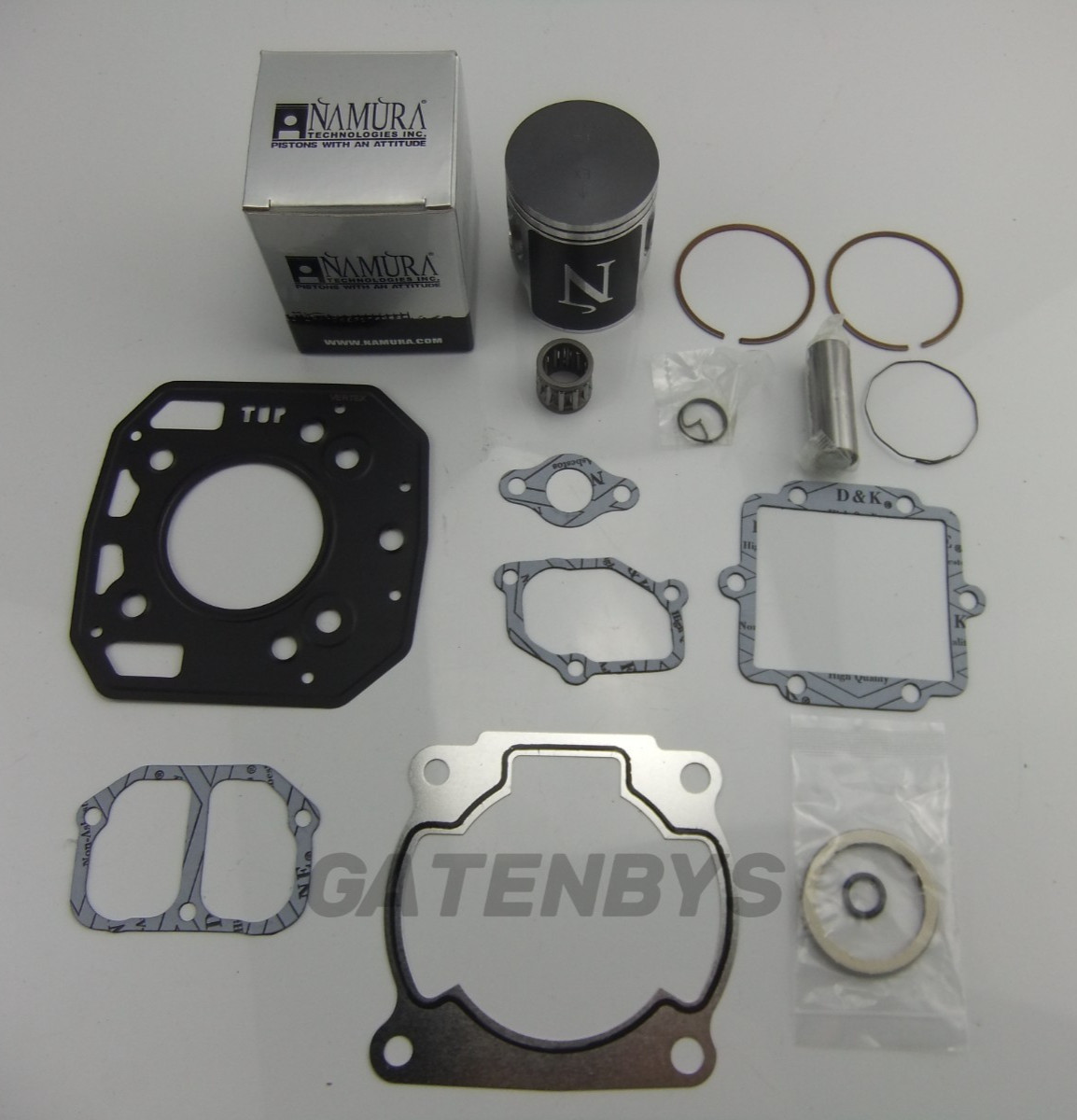NAMURA Kawasaki KMX 125 Top End Rebuild Piston Small End Bearing Gasket Kmx125