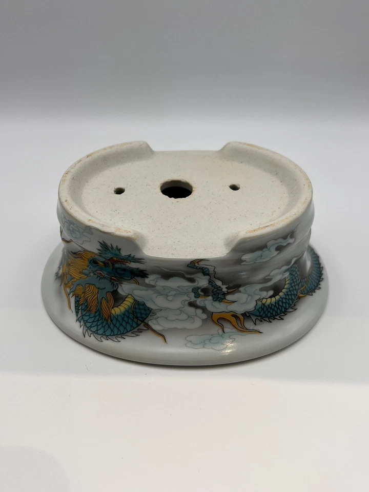 Maceta bonsái china esmaltada diseño dragón Yixing Foto 4 de 4