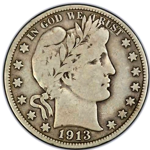🔥 Barber Half Dollar 90% Silver 50c Average Circulated Good-Very Good Features