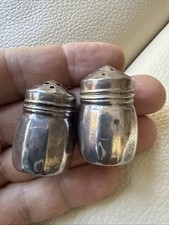 V.L. Set shaker sale e pepe singoli argento sterling 1/2 pollice. 7 grammi