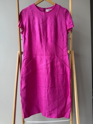 YSL Yves Saint Laurent variation vintage pink dress US 6-8 'duties included'