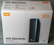 Western Digital 20TB WD Elements Desktop External USB Hard Drive WDBWLG0200HBK