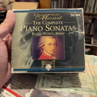 MOZART The Complete Piano Sonatas Klara Wurtz CD's 5-Disc Brilliant Classics