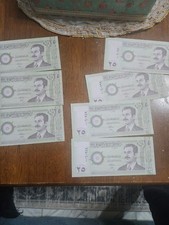 Iraq Iraqi Dinar 25 UNC Note Saddam Hussein 2001 Collectable  (7Piece )