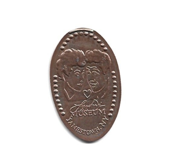 Copper elongated penny (cent) LUCILLE BALL/DESI ARNAZ MUSEUM Jamestown NY m#1
