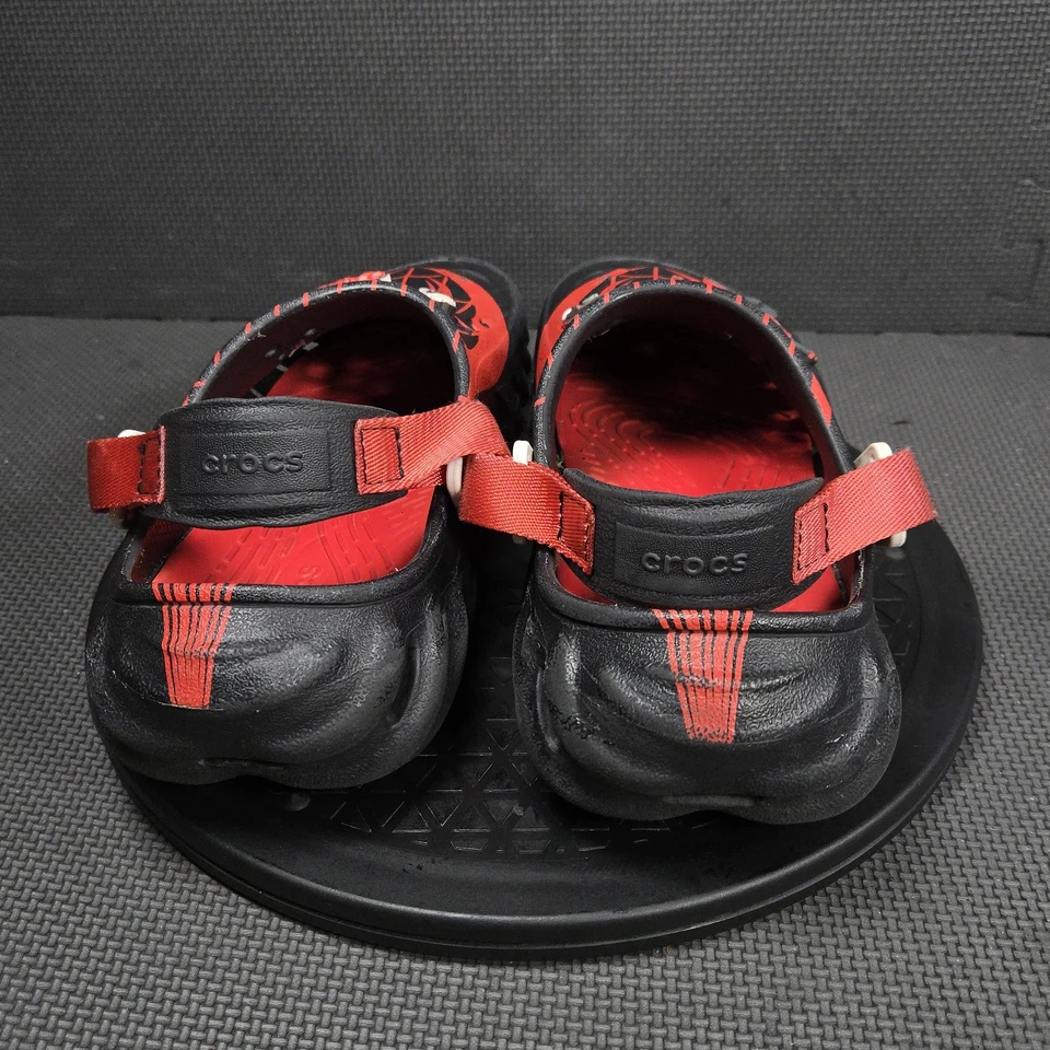 Crocs Spider-Man All-Terrain Shoes Youth Size 5 Black Red Clog Jibbitz Marvel - Image 4 of 4