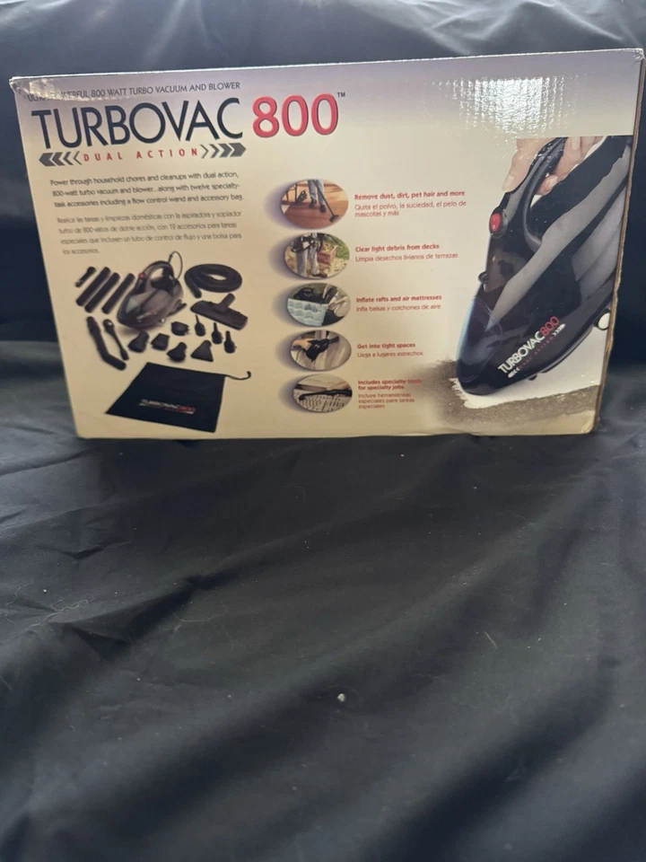 Soplador aspirador manual Turbovac 800 con cable ~nuevo sellado en caja~ Foto 3 de 4