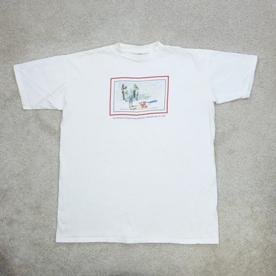 Vintage T Shirt Mens XXL Single Stitch Northland Vietnam Memorial 1992 USA White