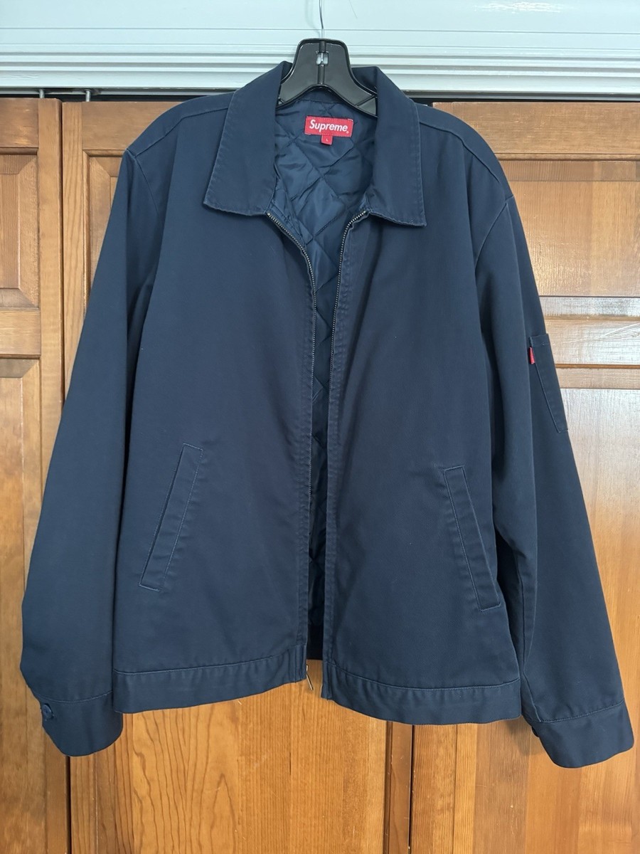 ジャケット・アウター supreme cop car embroidered workjacket M Supreme Cop Car Embroidered Work Jacket (FW19) - $188