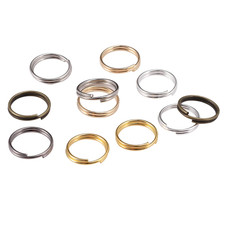 50-200PCS Open Jump Rings Split Double Loops 4-12mm DIY Jewelry Connectors
