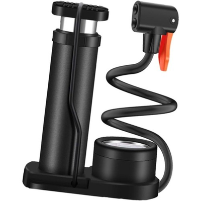 #ad Mini Portable Bicycle Tire Pump Foot Bike Pump w Pressure Gauge for Motorcycle $9.99