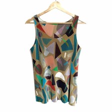 PLEATS PLEASE - Beige Blue Green Multi Women's Cutsew