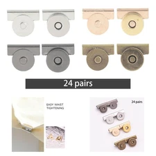 24Pcs Snaps Button Snaps Bag Hardware Metal Buttons