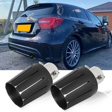 For Mercedes-Benz A-Class A 220 Exhaust Tailpipe Tip 2.5"Inlet 4.0"Out Stainless