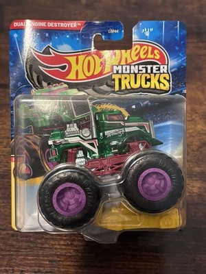 Hot Wheels Monster Trucks Dual Engine Destroyer 1/64 Truck New in Package