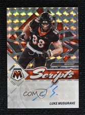 2023 Panini Mosaic Draft Picks Scripts Prizm Luke Musgrave #SM-LMU Auto 12po