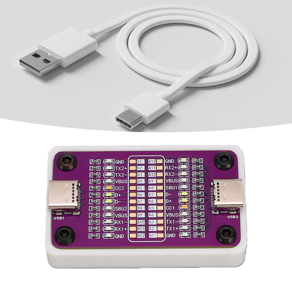 24 Pin USB C Cable Tester For Data Transfer Checking EO - Image 3 of 4