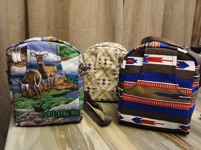 New Mini Backpacks Tote Sling Bags Western Sarape Chevron Deer Shoulder Crossbod WG133-8600 Wrangler Cow Print Mini Backpack With Coin Pouch  main image 4