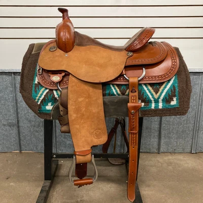 16” Circle Y Iron Star Cowhorse - Image 1 of 4