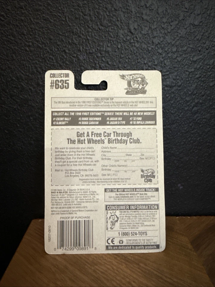 Коллекционное издание Hot Wheels 1998 Fe '65 Impala Lowrider No8 из 48 No635 - Изображение 2 из 2