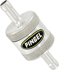 Pingel Ent SS1P Fuel Filter Super Short Satin 5/16" Single Inlet & Outlet