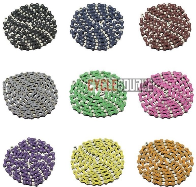 Chain 1/2"x1/8" 112l Bmx Freestyle  Chain 9 Colors